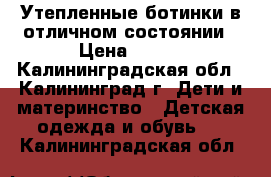 Утепленные ботинки в отличном состоянии › Цена ­ 800 - Калининградская обл., Калининград г. Дети и материнство » Детская одежда и обувь   . Калининградская обл.